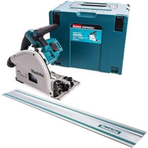Makita DSP600 36V Plunge Saw Bare Unit with 2x 1.5 metre rails and connector