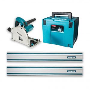 Makita SP6000 240V Plunge Saw with 2 x 1.5 metre rails and connector
